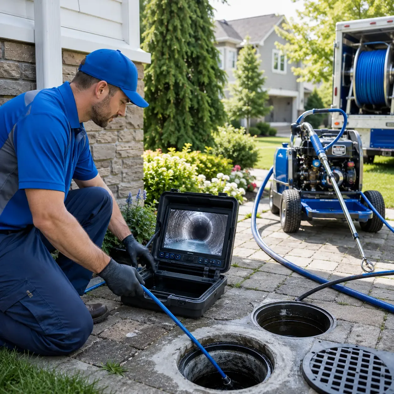 Outdoor drain cleaning professionals serving Medway, ME